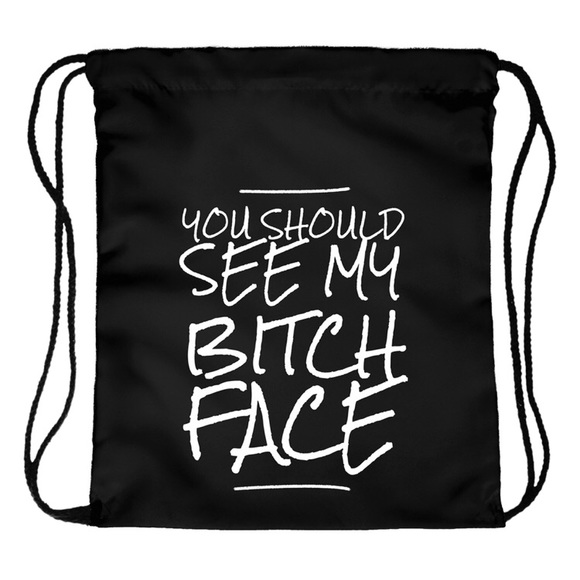 B**** Face drawstring bag - Picture 4 of 5